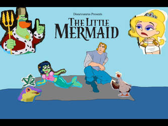 The Little Mermaid (DisneySaurus Style) Poster
