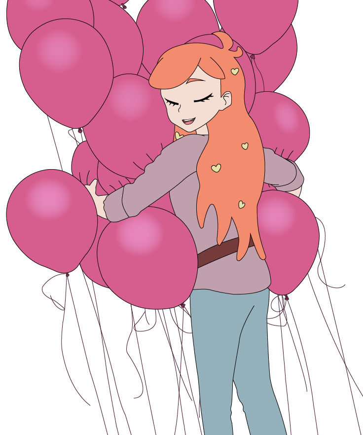Hugging Balloons I Love Hugging My Balloons by HAKDurbin on DeviantArt