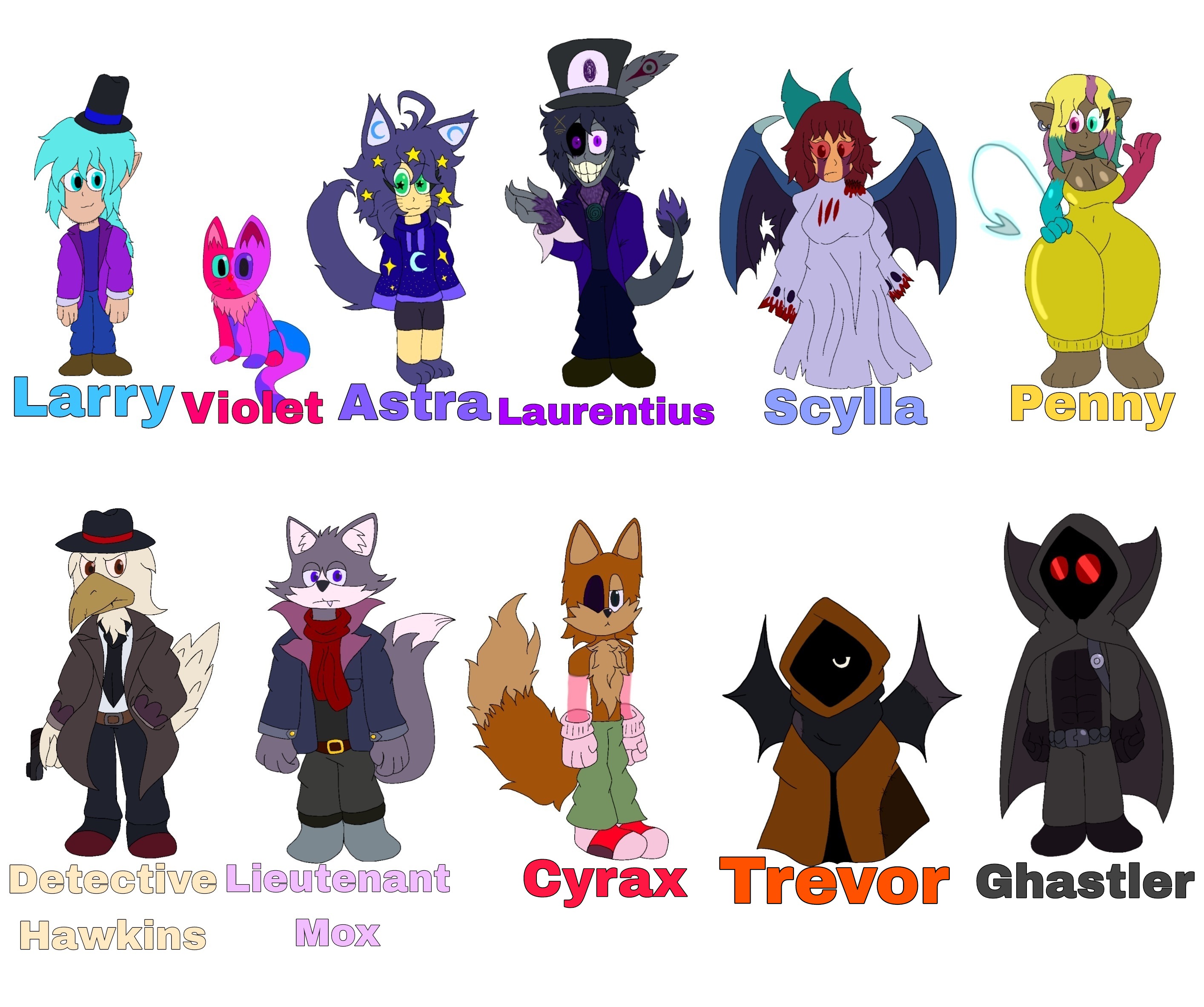 My own Characters Roster by CrazyLarry303 on DeviantArt