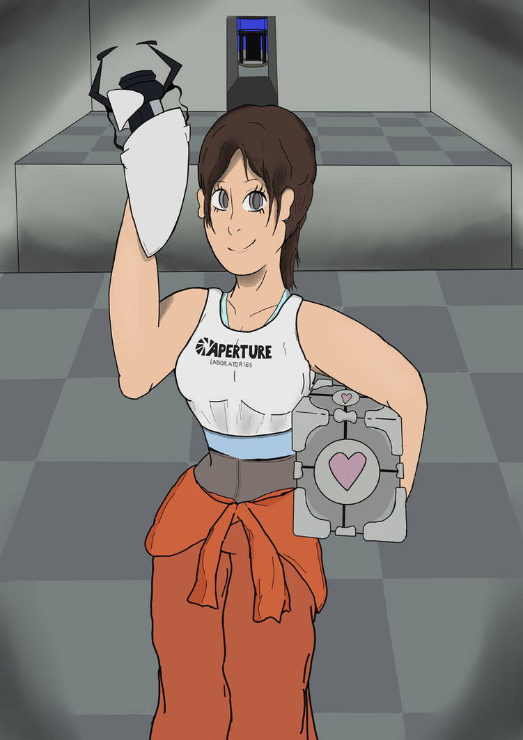 Chell from Portal :3 by EsperWill on DeviantArt