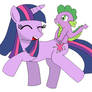 Twilight sparkle and spike