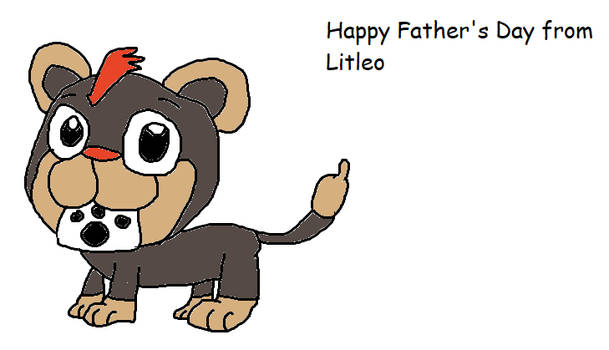 Litleo's Father's Day Card