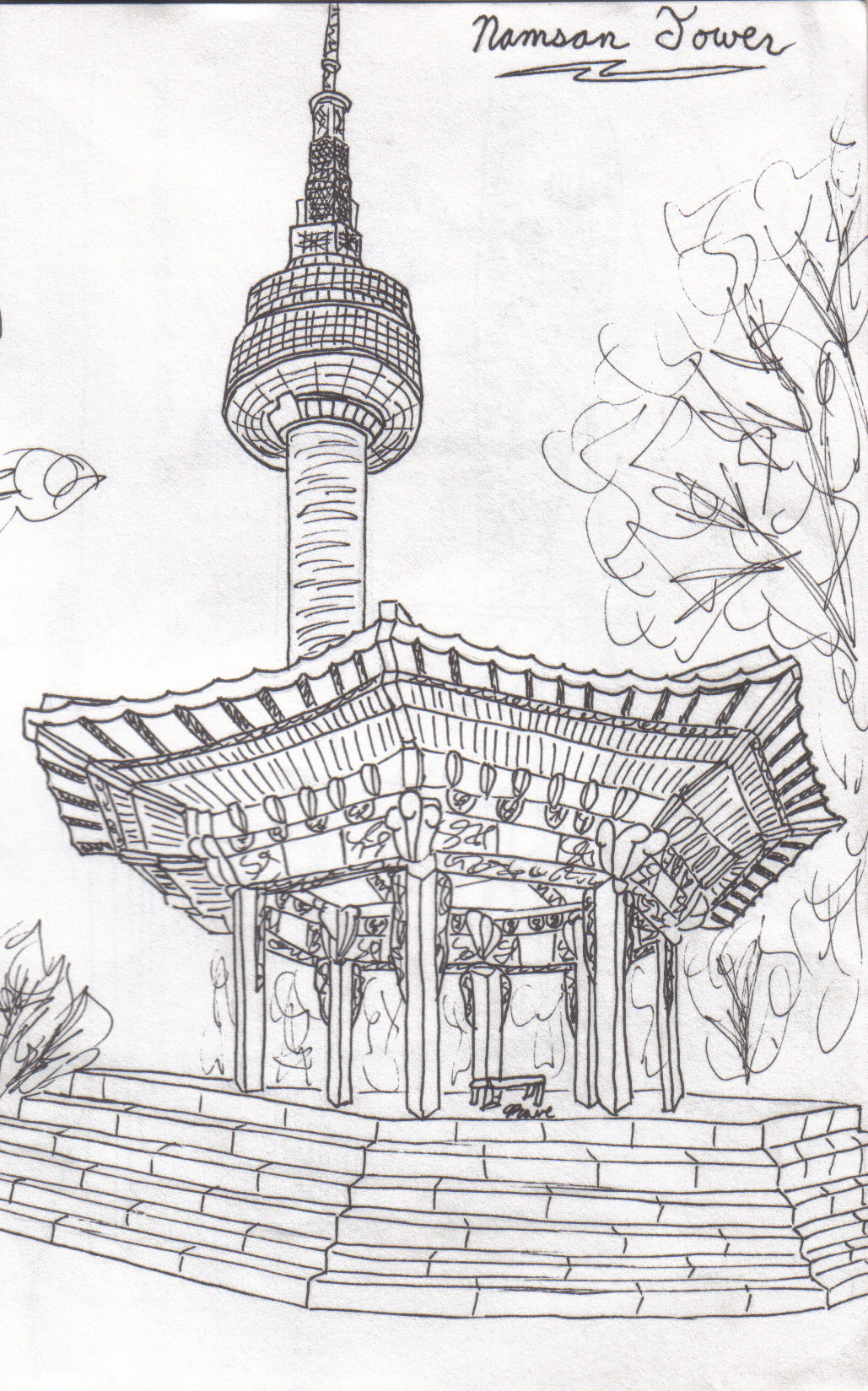 namsan tower by kumagorokun690 on