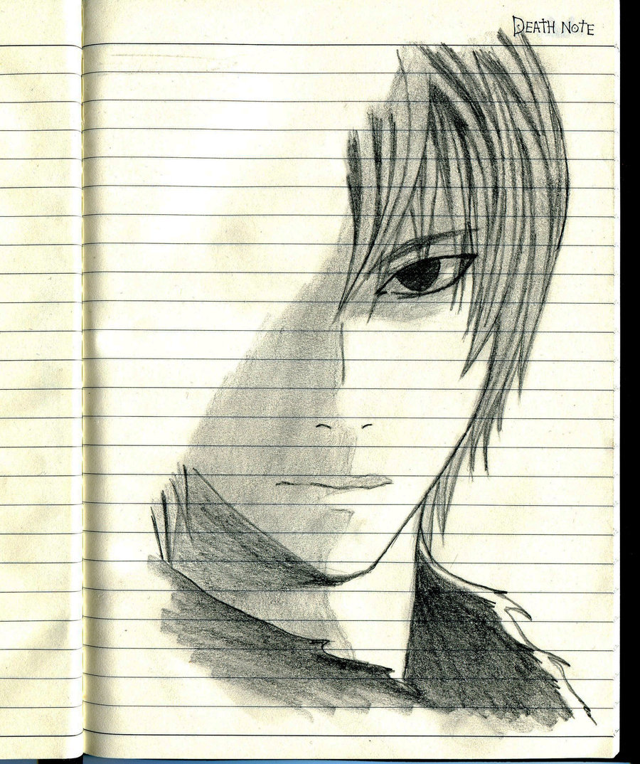 Death Note Sketch - Kira by ReiWonderland on DeviantArt