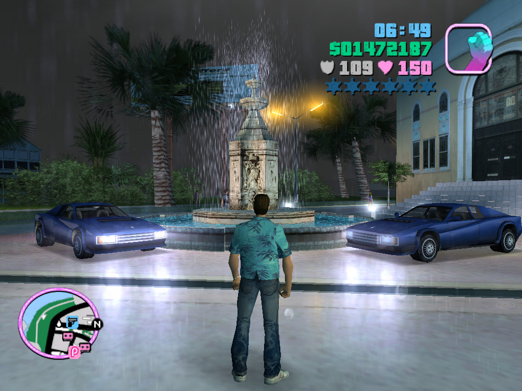 GTA VC: The Fountain, The Cars and Me