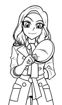 FO4 - Piper Wright - Line art