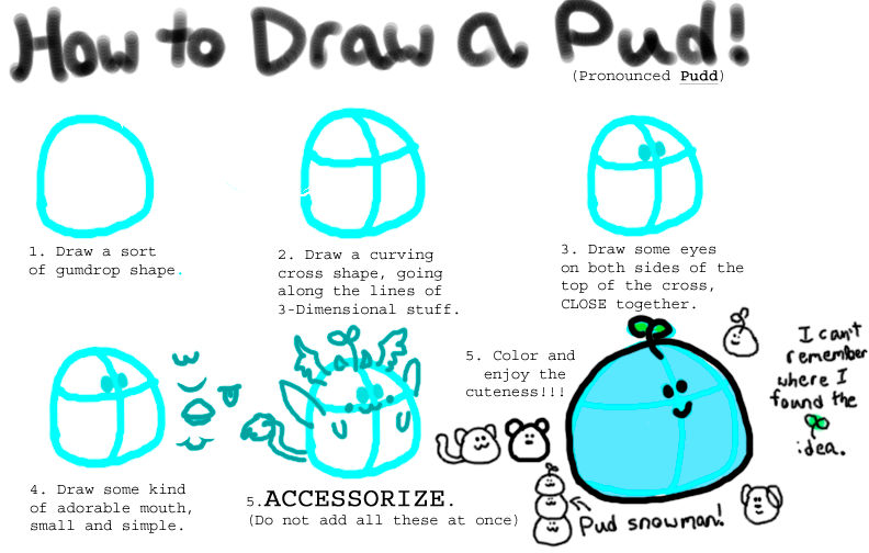 Drawing Puddy How to Draw a Pud by mercedesbird on DeviantArt