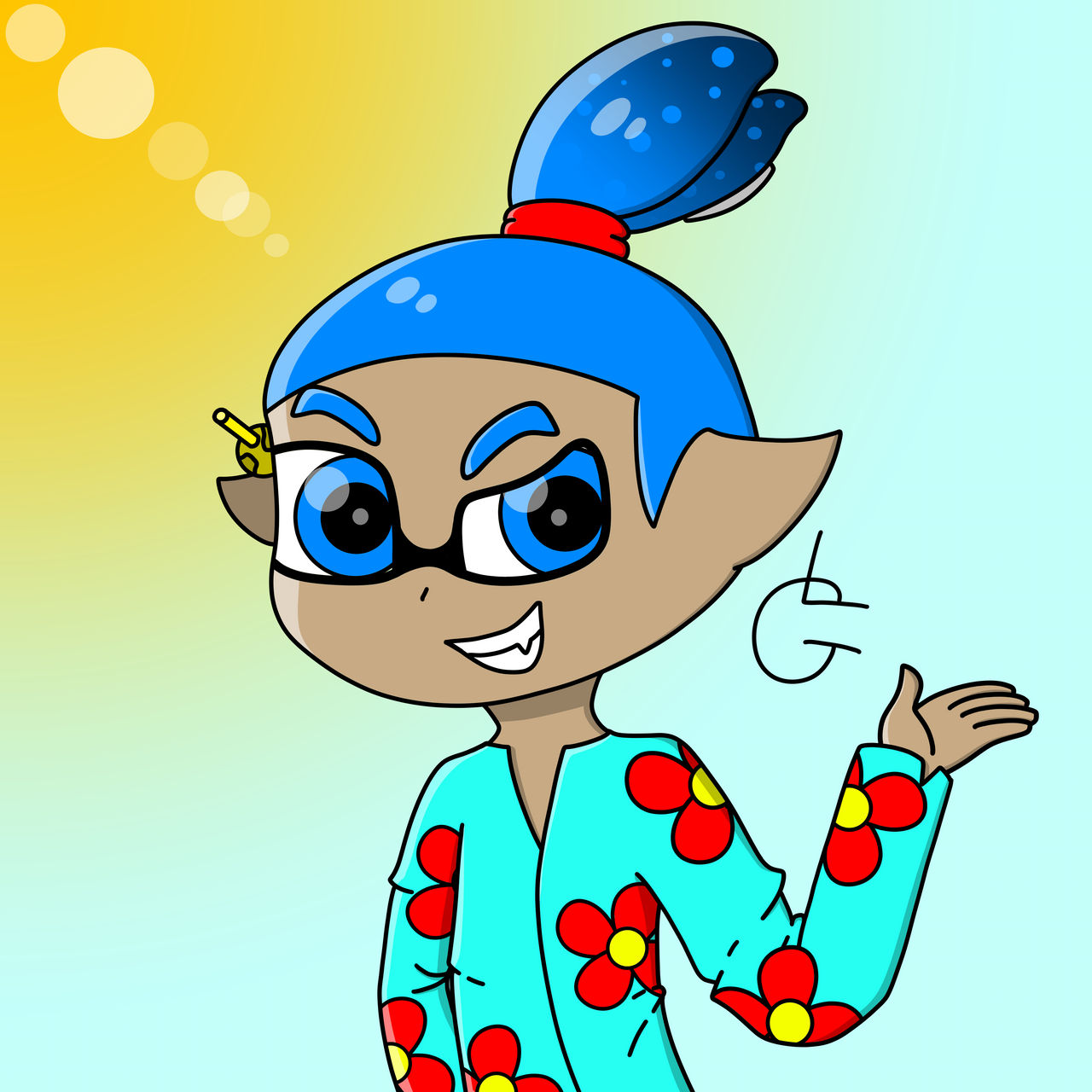 Beach Inkling by VeemoDraw on DeviantArt