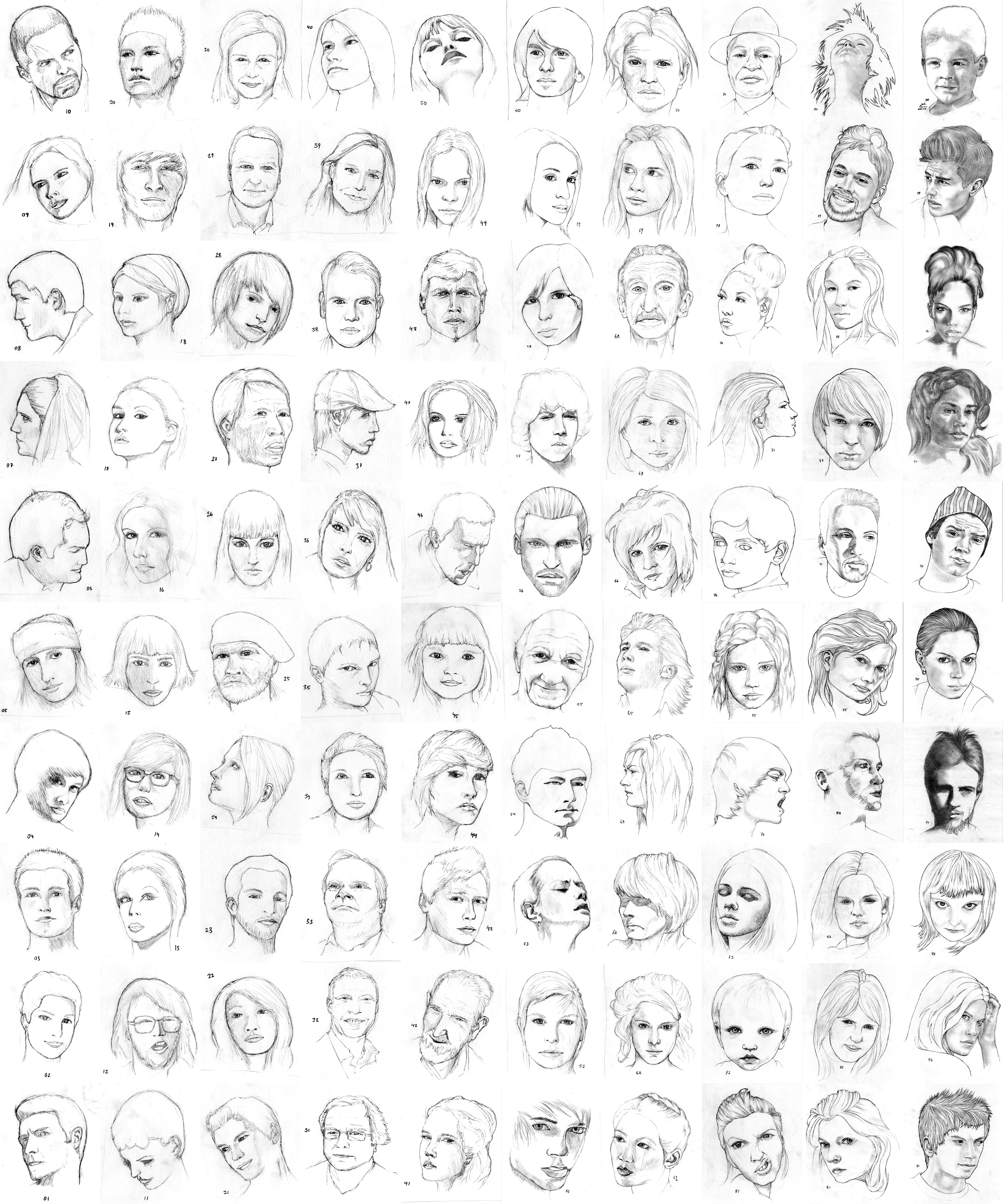 100 Faces