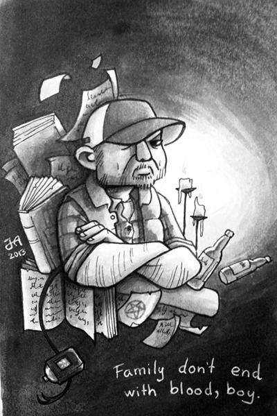 Bobby Singer Drawing Bobby Singer by yohunny on DeviantArt