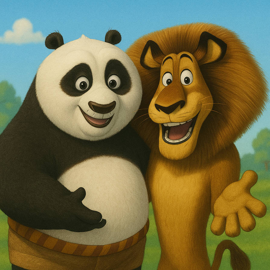 Alex Ralph Po Po kung fu panda and alex Madagascar by Dan200129 on DeviantArt