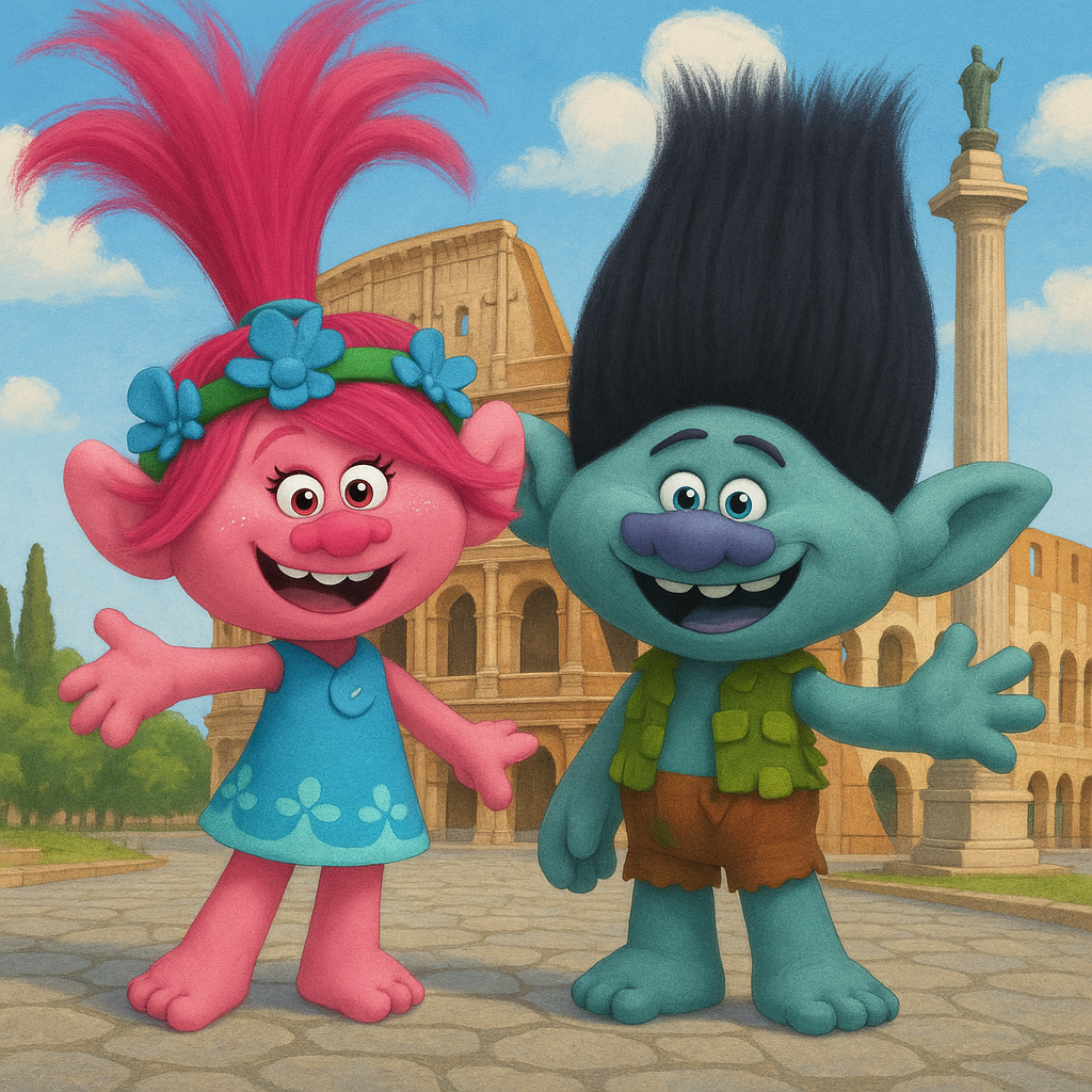 Poppy Roma Trolls poppy and branch a rome by Dan200129 on DeviantArt