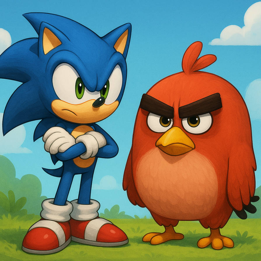 Sonic And Red Angry Birds By Dan200129 On DeviantArt sonic-and-red-angry-birds-by-dan200129-on-deviantart