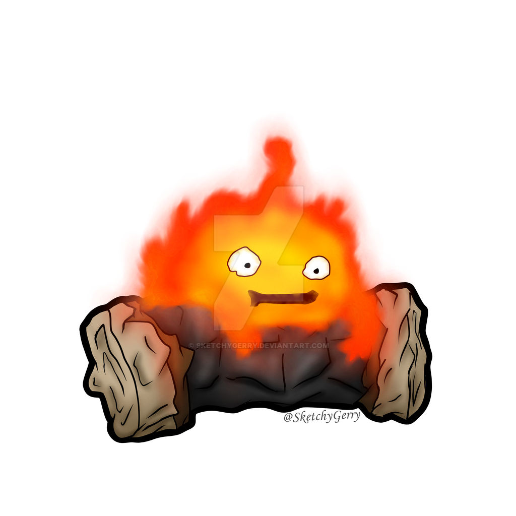 Calcifer - Howl's Moving Castle by sketchygerry on DeviantArt