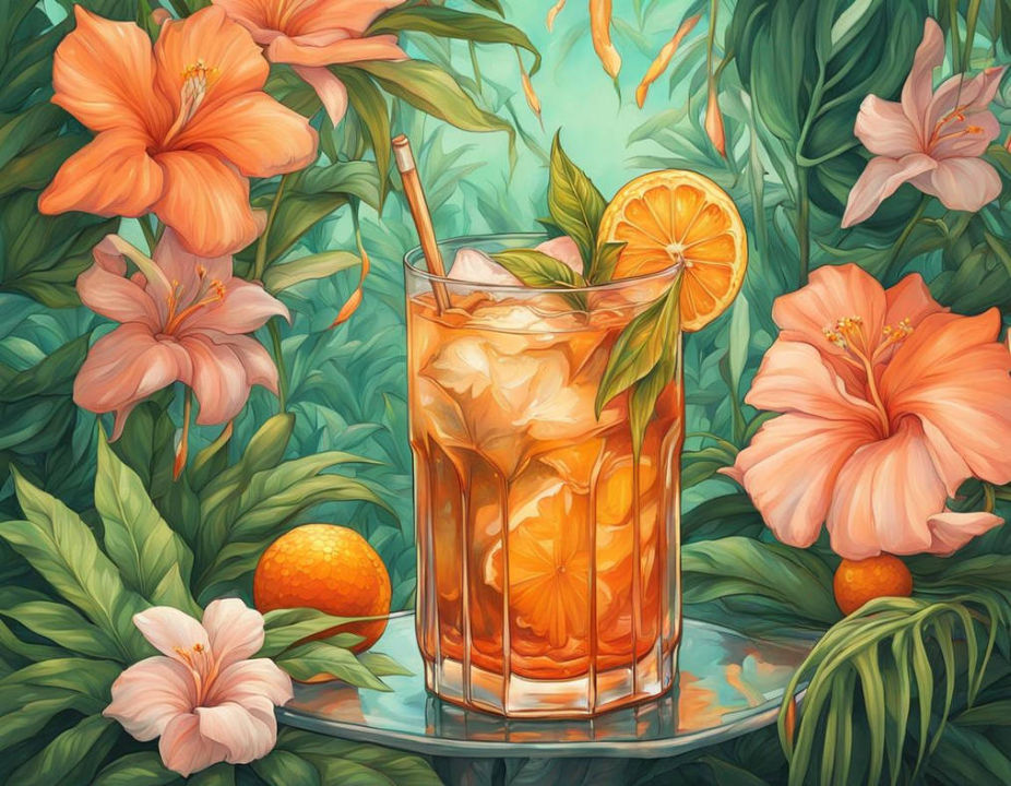 Iced Tea in Tropical Paradise by UlricaWolff on DeviantArt