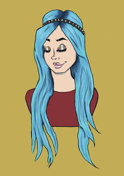 Blue Haired Girl