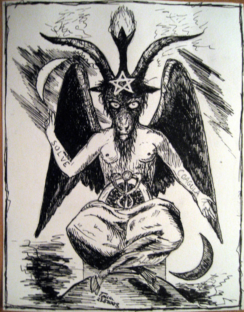Почему дьявола назвали дьяволом. Демон козел Бафомет. Сатана Бафомет.