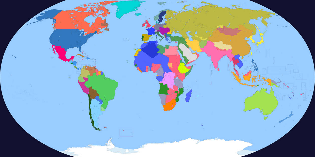 Colored M-BAM Map of the World on June 28, 1914 by Autochrome1 on ...