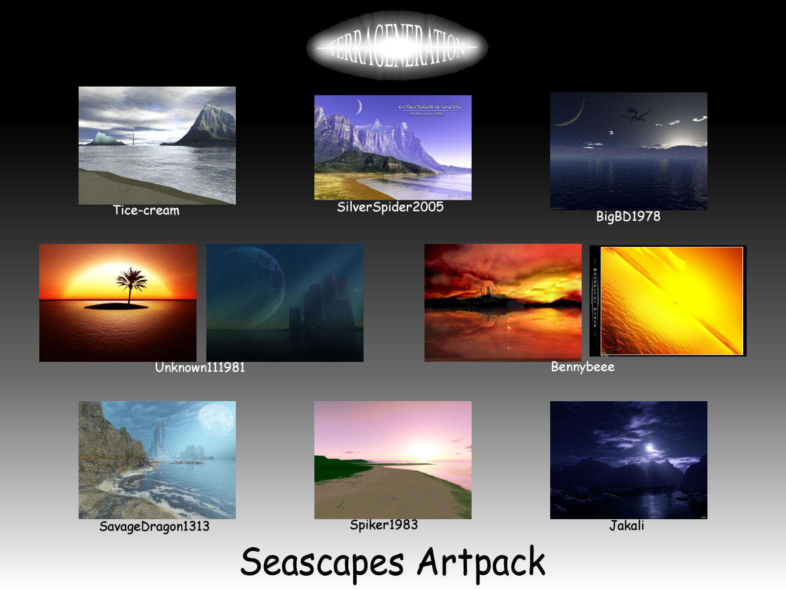 TG's 1st Artpack: Seascapes