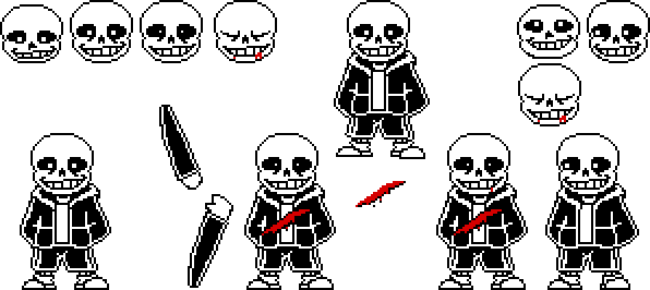 Undertale Sans ReSprite Sheet by Sami32e on DeviantArt