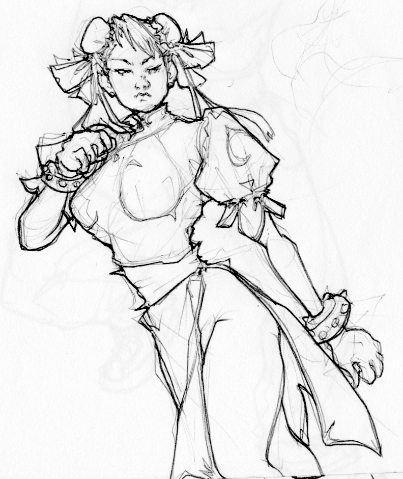 Winter Sketchbook - Chun Li