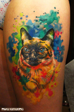 watercolor cat2 by NikaSamarina watercolor cat2 by NikaSamarina