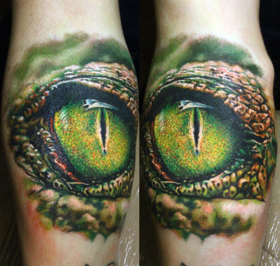 eye crocodile tattoo by NikaSamarina on DeviantArt