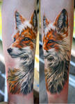 fox tattoo by NikaSamarina