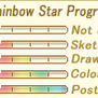 [F2U]Progress Bar - Rainbow Star