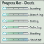 Progress Bar - Cloud (Full)