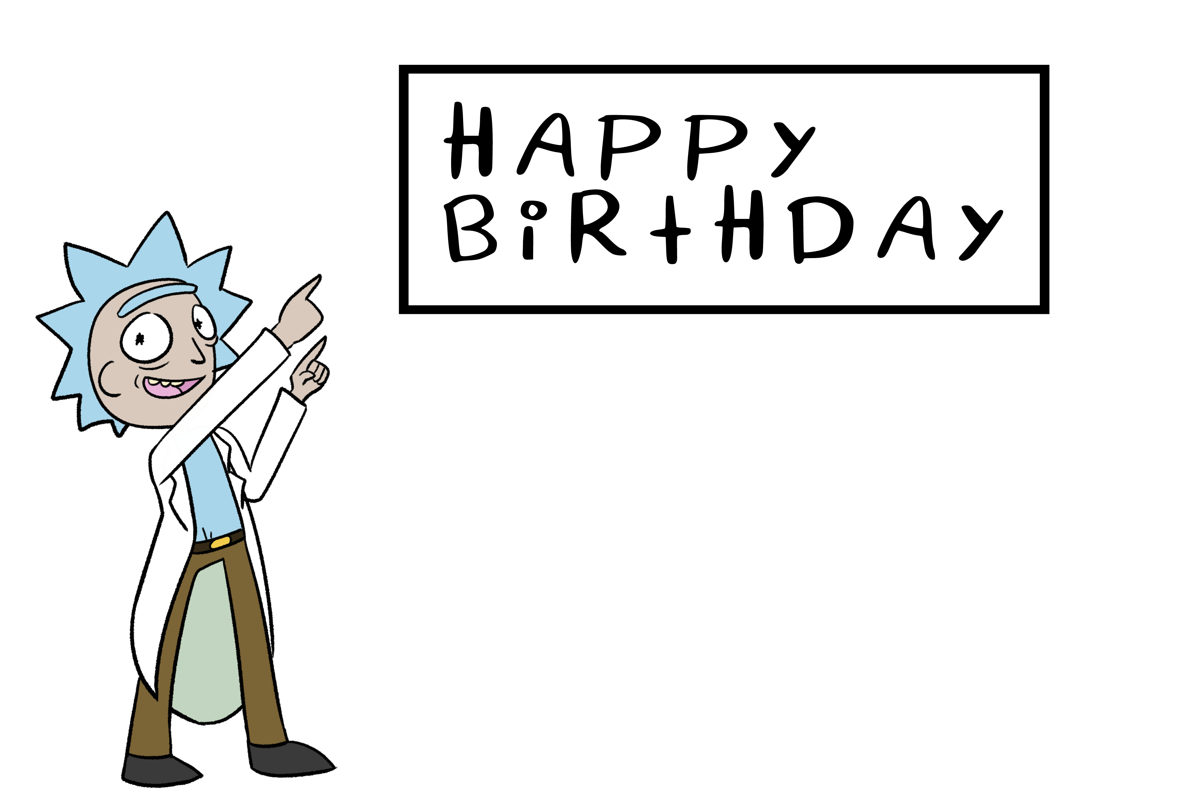Happy Birthday Rick And Morty Font Happy Birthday free images, download .....