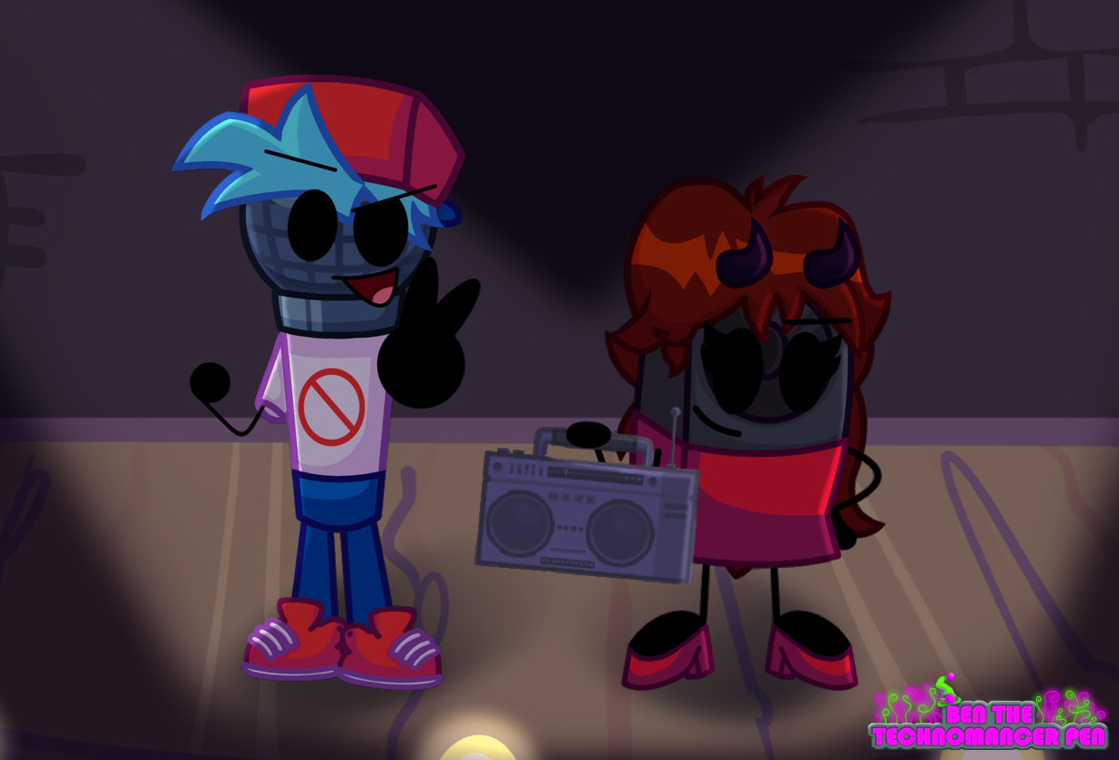Fnf Object Bf My take on BF and GF from FNF as objects by BentheTechnomancePen on ...