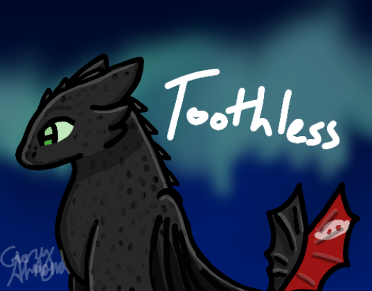 Toothless Fan Art by CrazierAlmond on DeviantArt