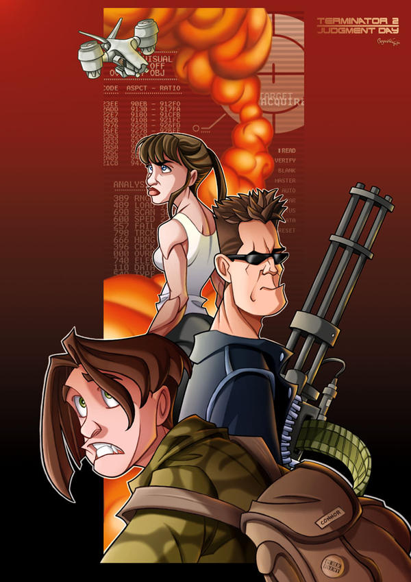 Terminator 2 Hug Terminator II by ubegovic on DeviantArt