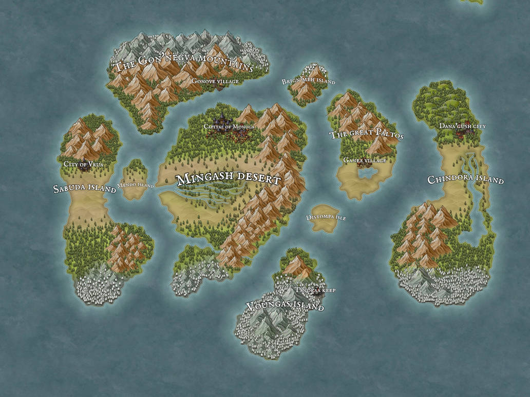 Matango World Map World of Tantoro by ShadowTheDragonoid on DeviantArt