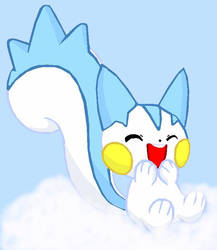 Pachirisu on clouds