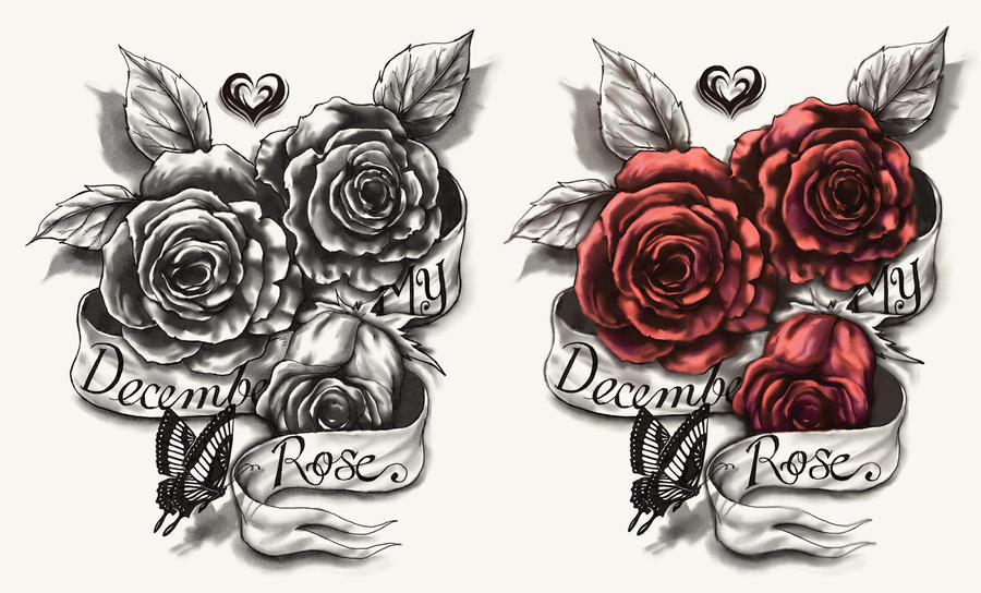 The Triple Roses by CrisLuspoTattoos on DeviantArt