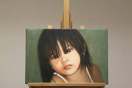 Philippines Child Oil Painting