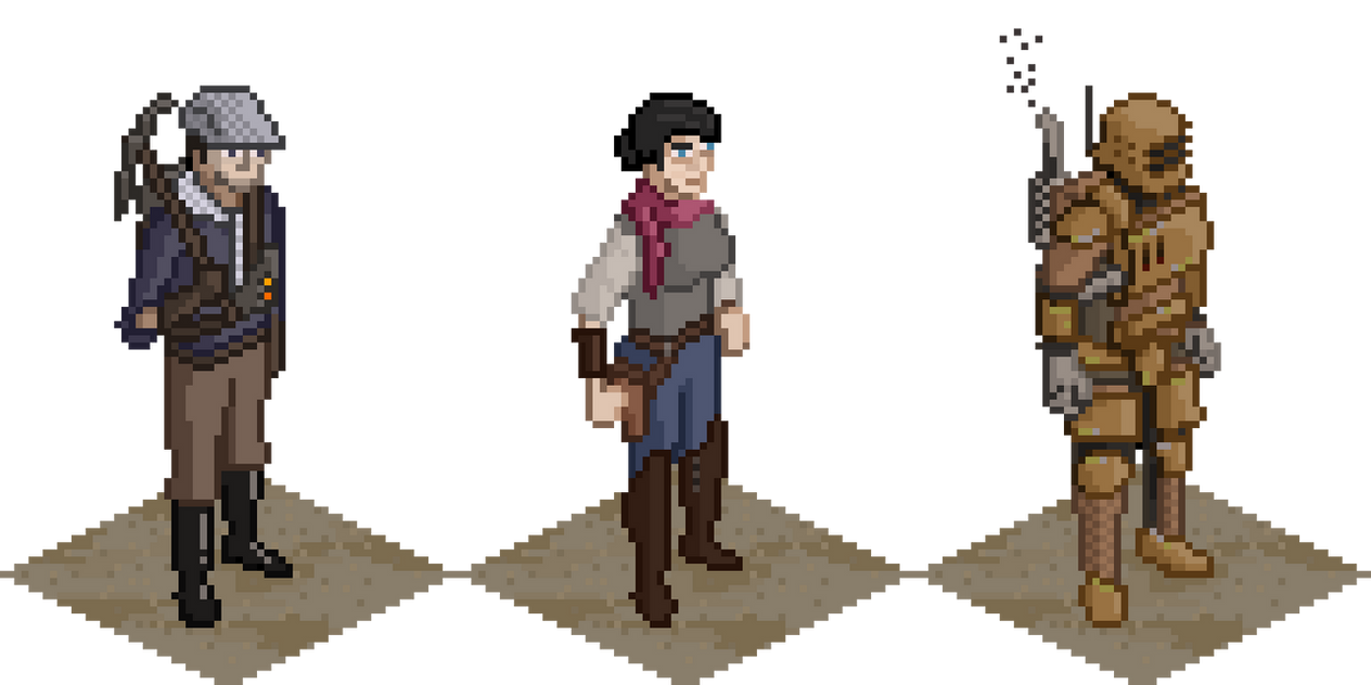 Isometric Character Reference Some more isometric characters by SquidEmpire on DeviantArt