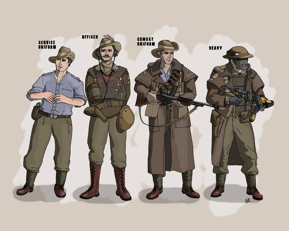 Fallout - Pre-war Australian army uniforms concept by SquidEmpire on ...