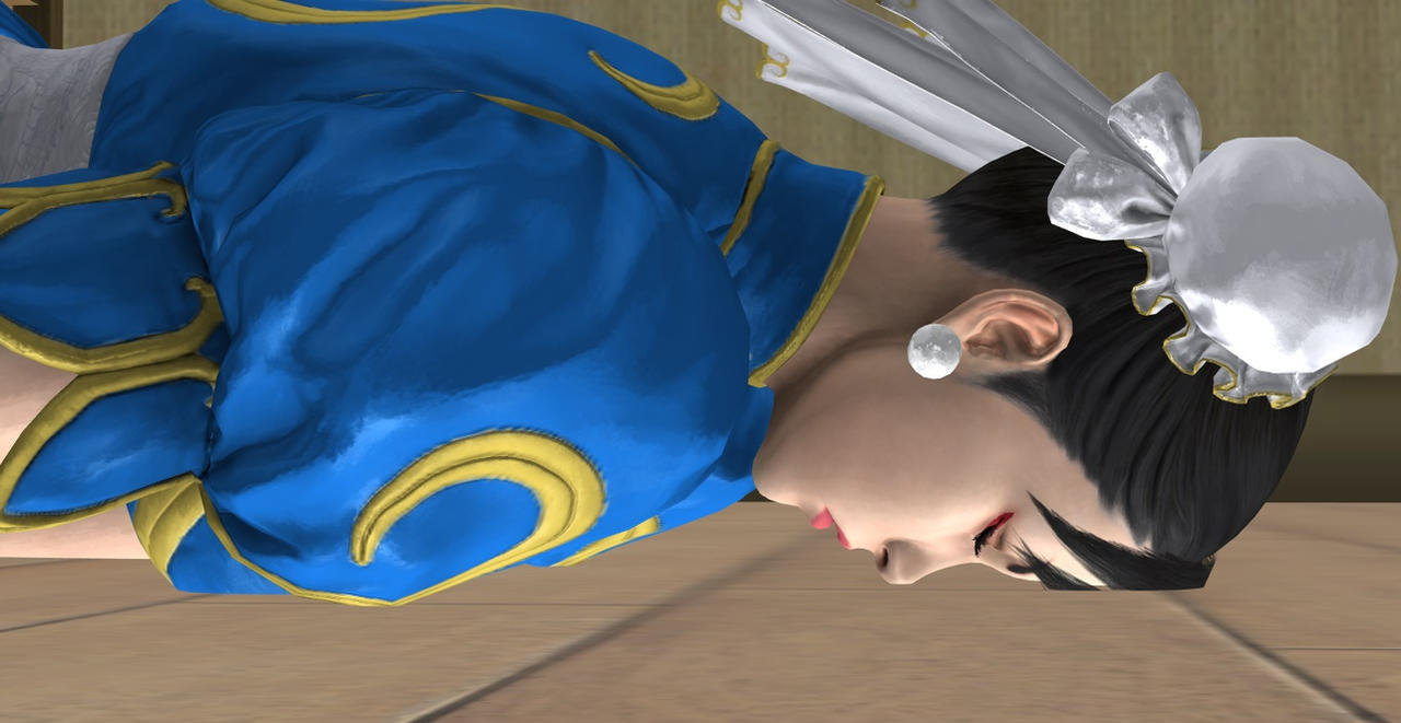 Chung Li Cheacks Chun Li Face Down 7 (pose 8) by OpticPause on DeviantArt