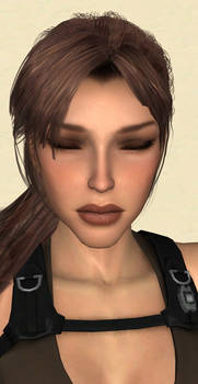 Lara Croft Face Down 10 (Pose 2)