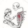 Little Girl and Skeleton II