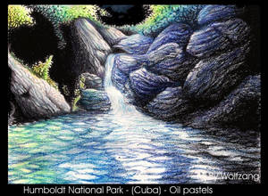 Humboldt National Park  Cuba - oil pastels