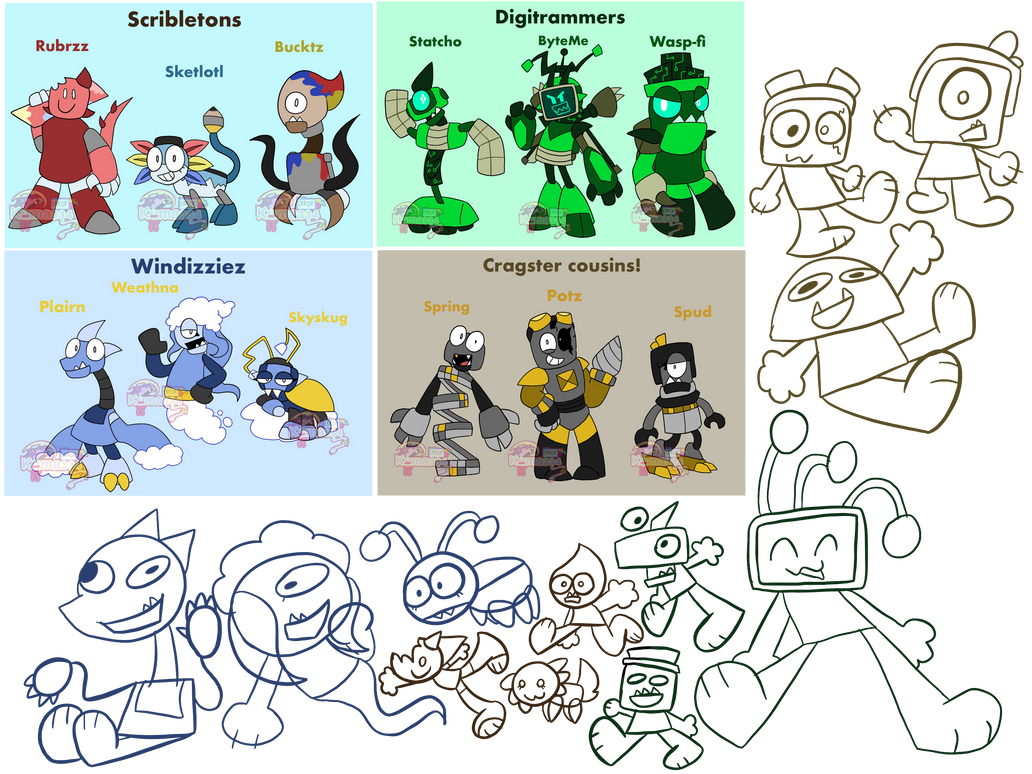 Mixelsoc 4 Mixels OC tribe in max world by maxpinkgirllol on DeviantArt