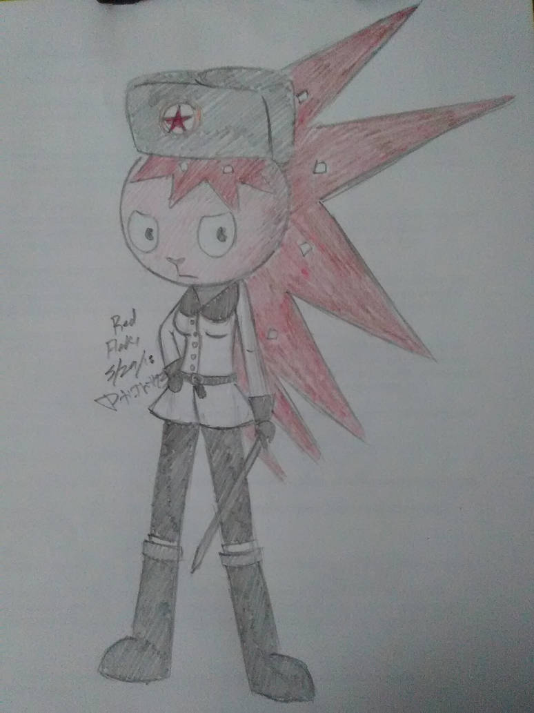 HTF Fanart - Red Flaky by PatientPaint93 on DeviantArt