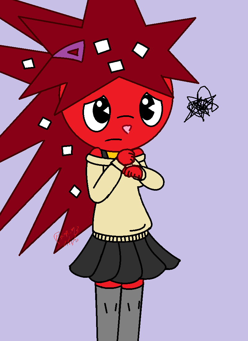 HTF Fanart - Girly Flaky (Remastered ) by PatientPaint93 on DeviantArt