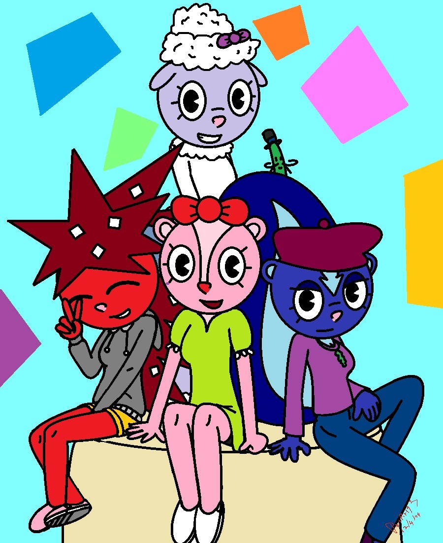 Htf Kids Deviantart HTF Fanart - Girls' Reunion by PatientPaint93 on DeviantArt