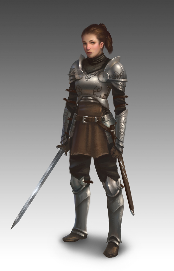 Lady of the Knight by NathanParkArt on DeviantArt