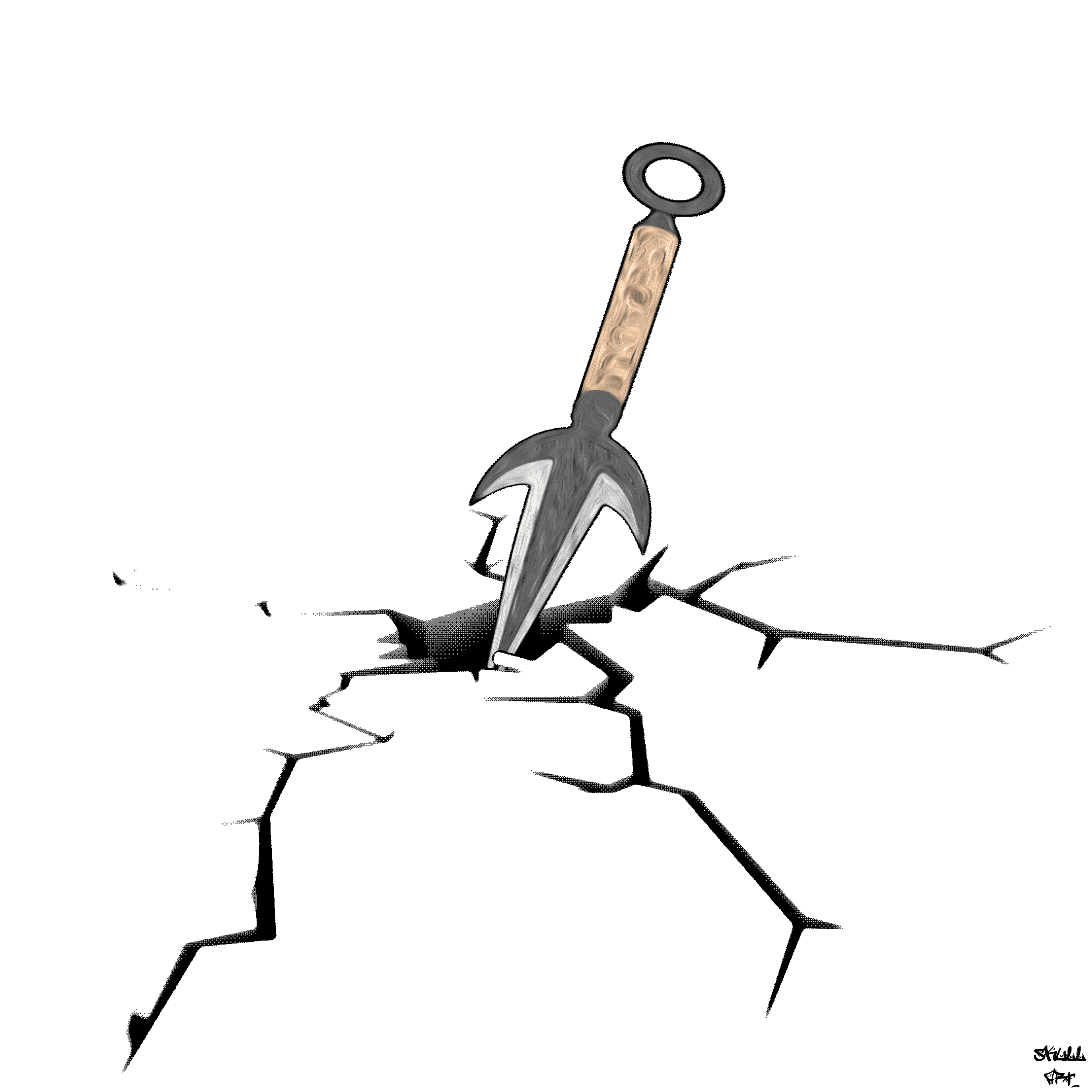 Minato Namikaze Kunai (Yondaime Hokage Kunai) by SkullArtTee on DeviantArt